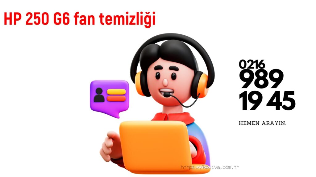Hp 250 G6 laptop fan temizliği