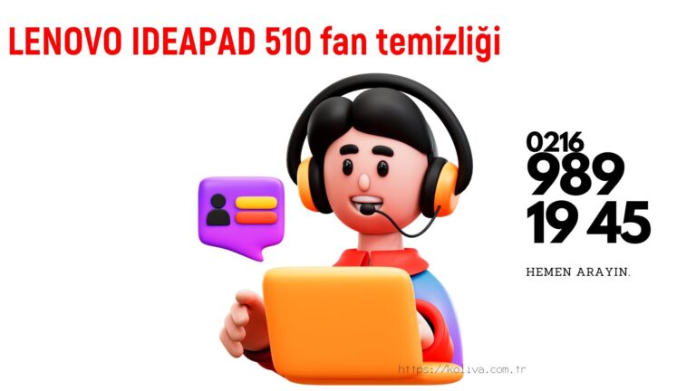 Lenovo İdeapad 510 laptop fan temizliği
