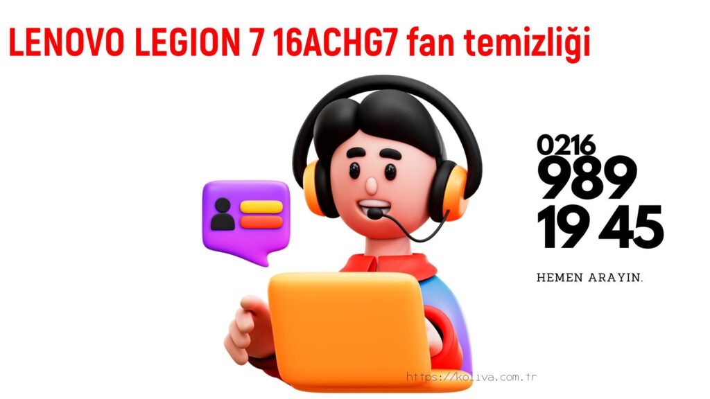 Lenovo Legion 7 16Achg7 laptop fan temizliği