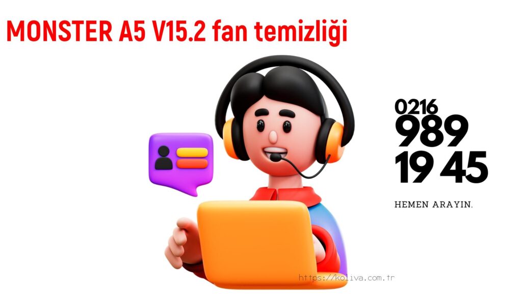 Monster A5 V15.2 laptop fan temizliği