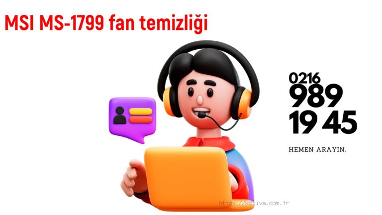 Msi Ms-1799 laptop fan temizliği