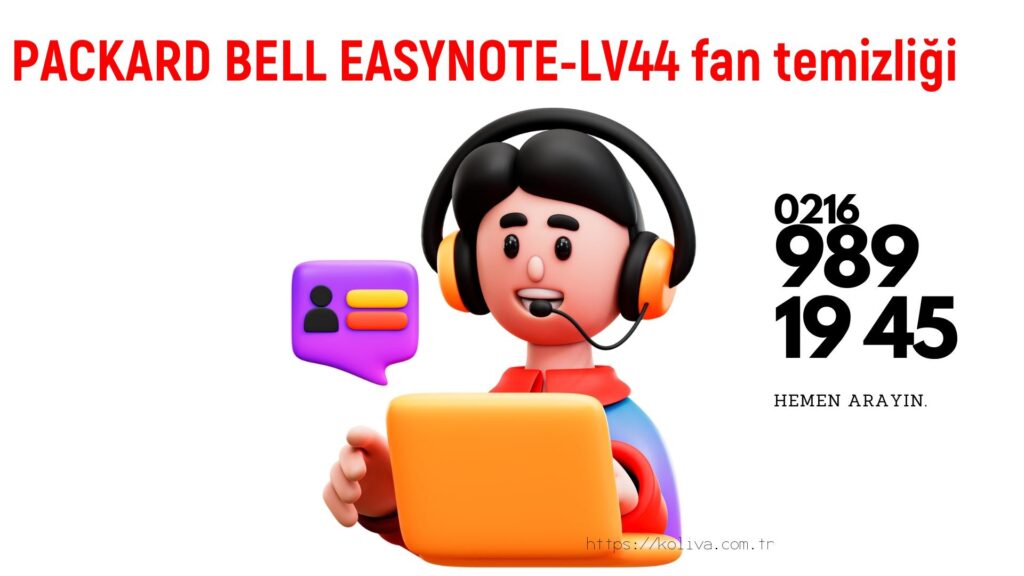 Packard Bell Easynote-Lv44 laptop fan temizliği