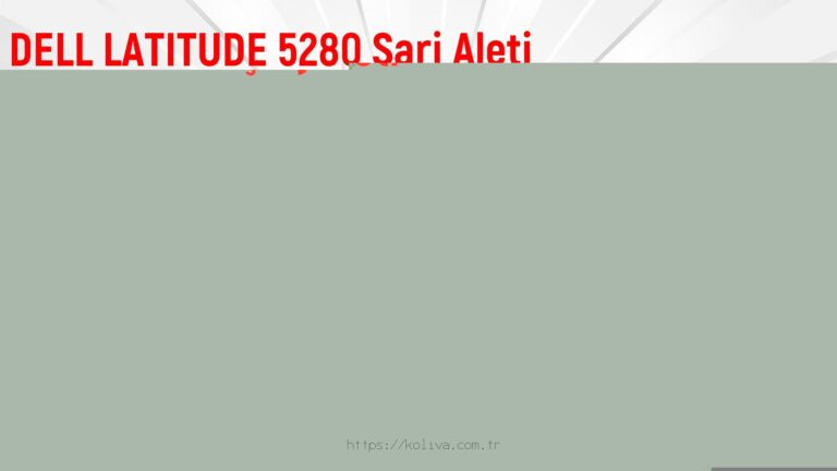 DELL LATITUDE 5280 Şarj Aleti