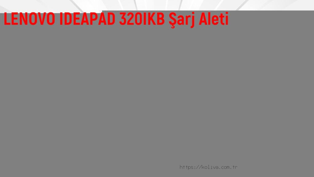 LENOVO IDEAPAD 320IKB Şarj Aleti