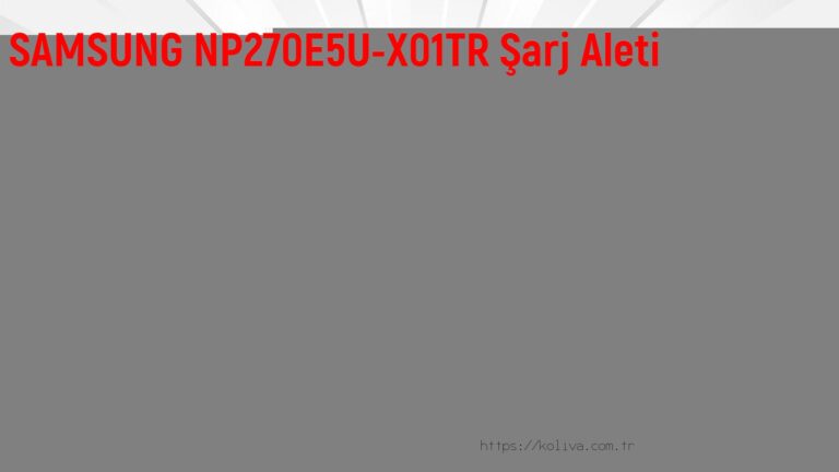 SAMSUNG NP270E5U-X01TR Şarj Aleti