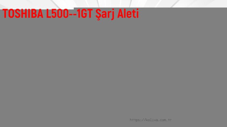 TOSHIBA L500--1GT Şarj Aleti