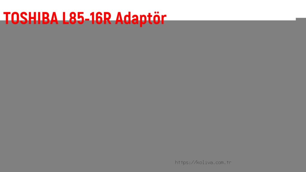 Toshiba L85-16R  Adaptör fiyatı
