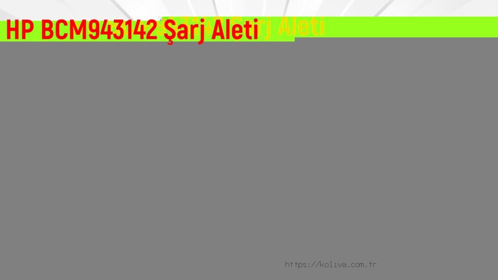 HP BCM943142 Şarj Aleti