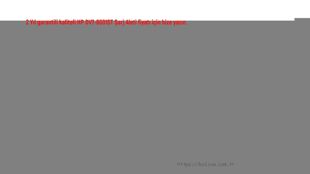 HP DV7-6001ST Şarj aleti
